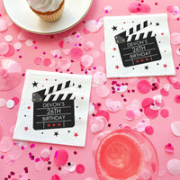 Custom Text Napkins - Movie Night