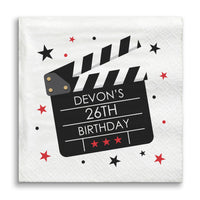 Custom Text Napkins - Movie Night