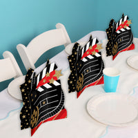 Red Carpet Movie Night 3D Centerpieces - 8 Ct