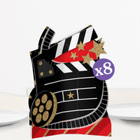 Red Carpet Movie Night 3D Centerpieces - 8 Ct