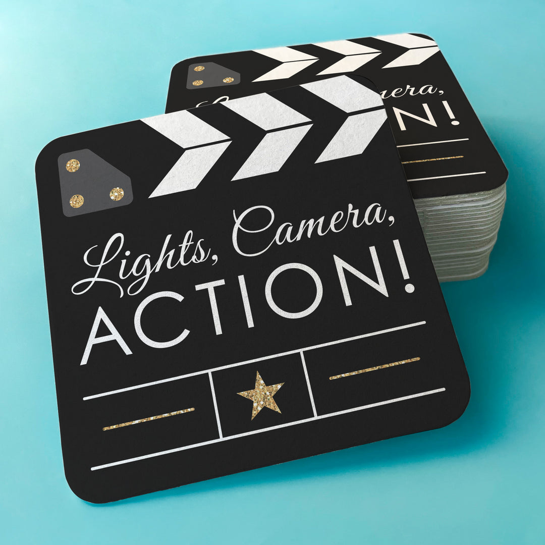 Drink Coasters - Movie Night - 25 Ct