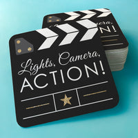 Drink Coasters - Movie Night - 25 Ct
