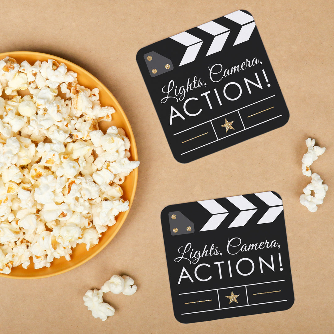 Drink Coasters - Movie Night - 25 Ct