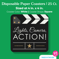 Drink Coasters - Movie Night - 25 Ct