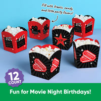 Red Carpet Treat Boxes - 12 Ct
