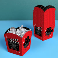 Custom Text Red Carpet Treat Boxes - 12 Ct