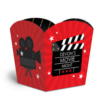 Custom Text Red Carpet Treat Boxes - 12 Ct