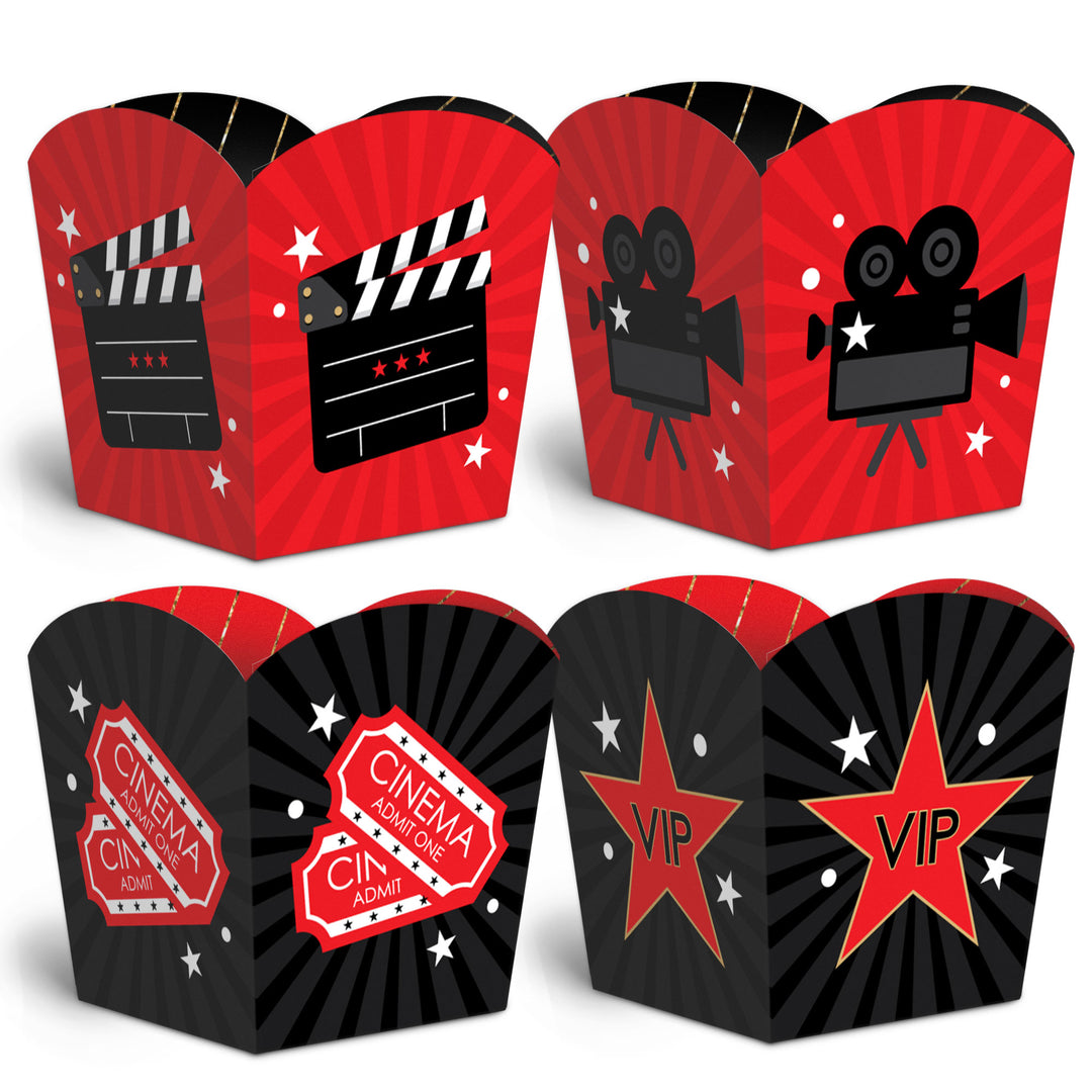 Red Carpet Treat Boxes - 12 Ct