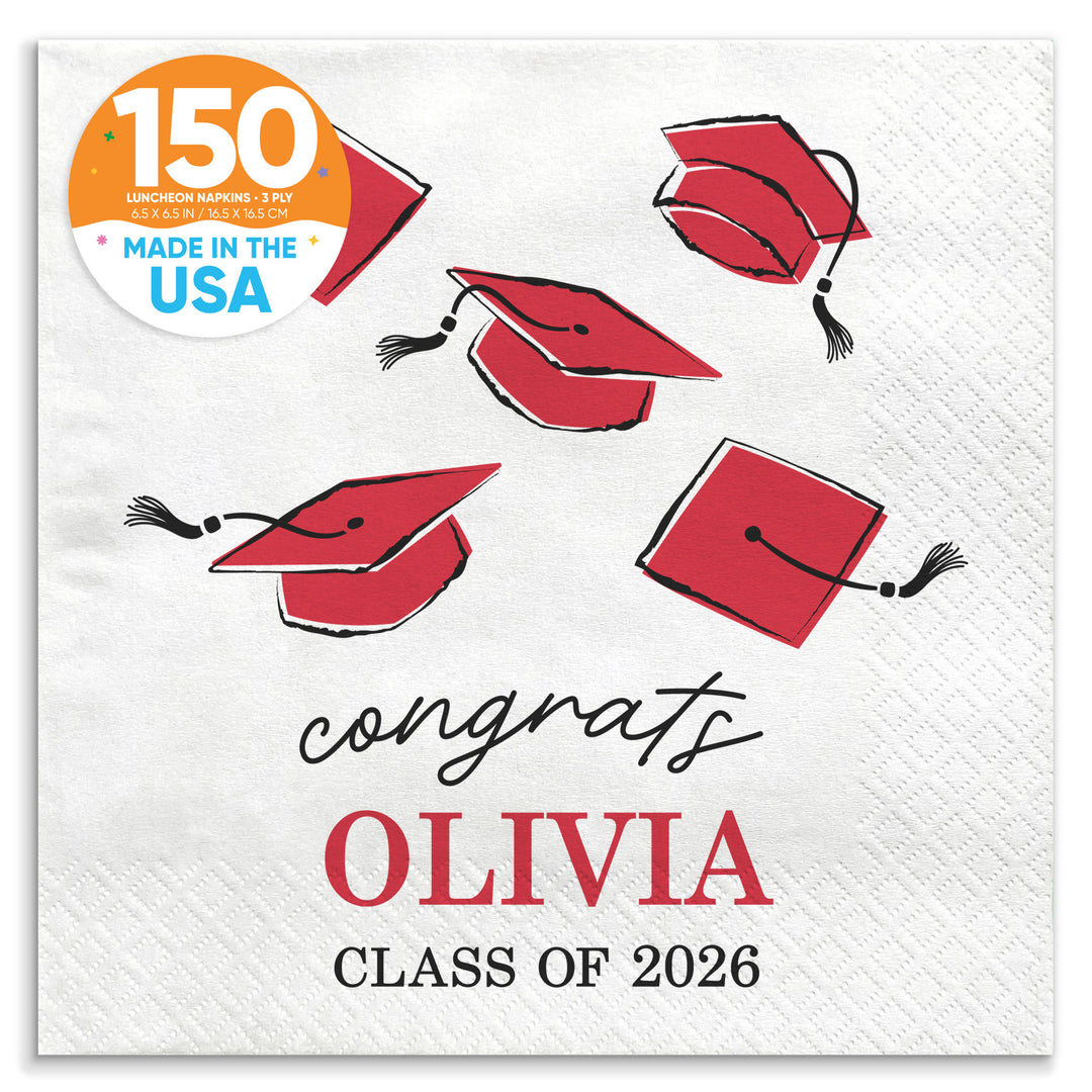 Custom Text - Grad Napkins