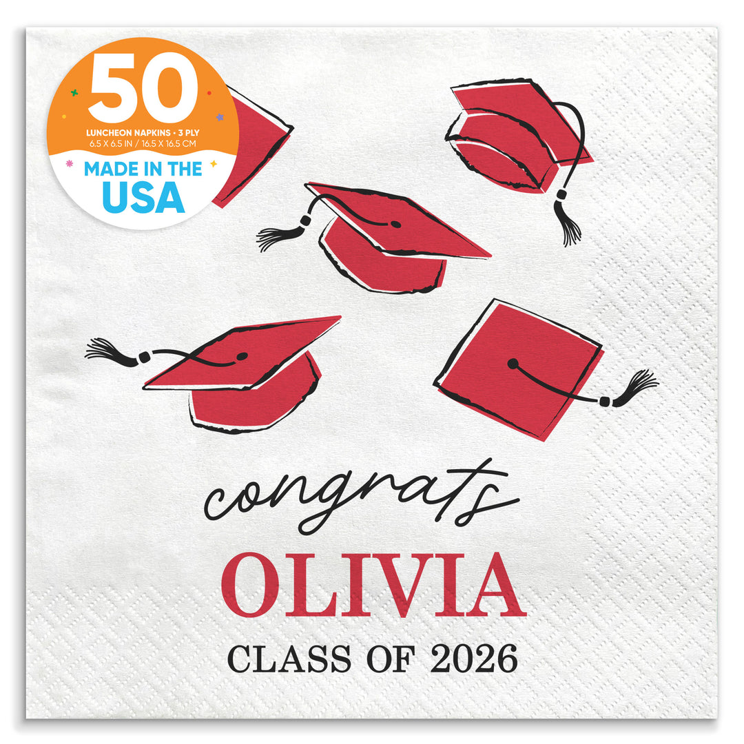 Custom Text - Grad Napkins