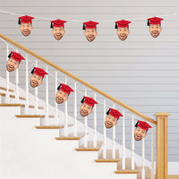 Custom Fun Face Red Grad Cap Essentials - 20 Ct