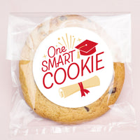 Red Graduation Clear Cookie Bags 25ct