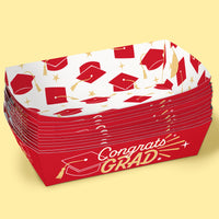 12-count Red trays stacked
