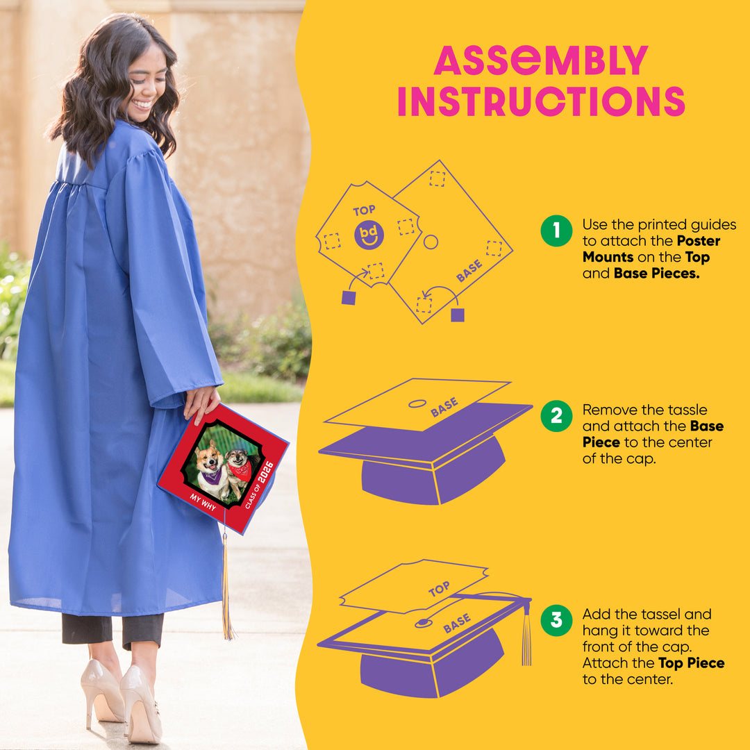 Graduation cap assembly instructions