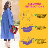 Graduation cap assembly instructions