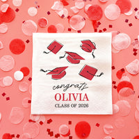 Custom Text - Red Grad Napkins