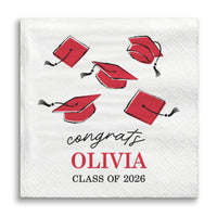 Custom Text - Red Grad Napkins