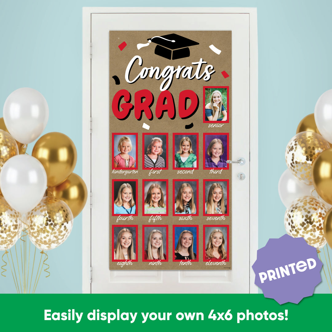 Red Grad Kraft Photo Banner