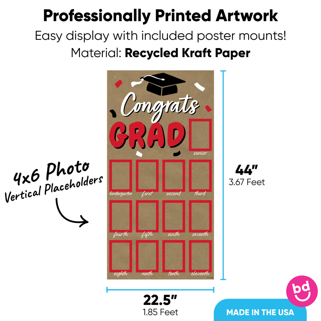 Red Grad Kraft Photo Banner