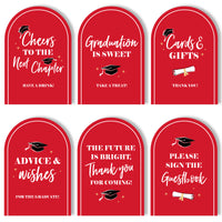 Graduation Party Table Signs Set - 6 Ct