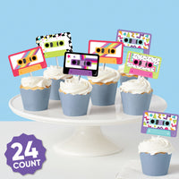 Retro Mixtapes Treat Picks - 24 Ct