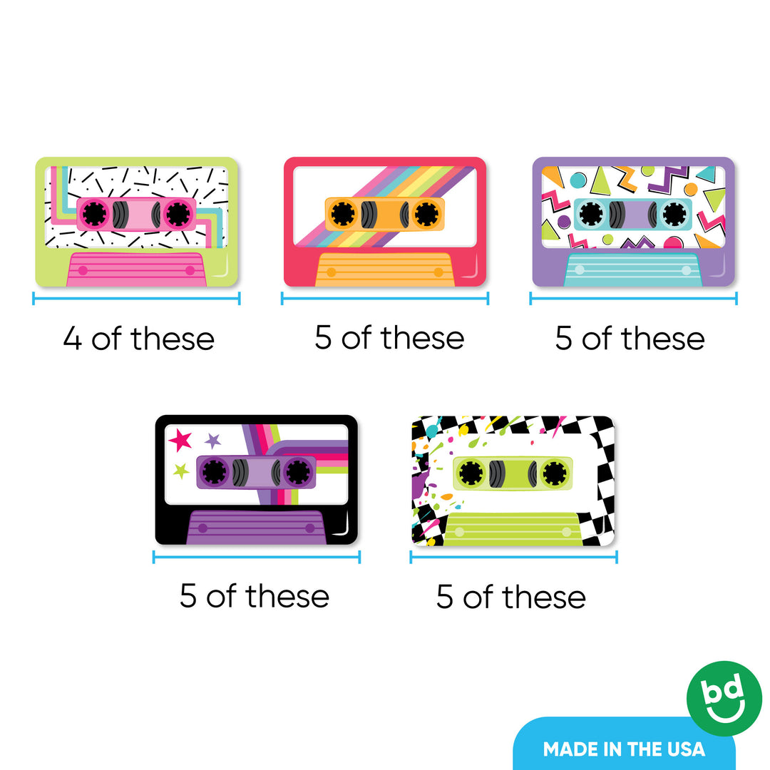 Retro Mixtapes Treat Picks - 24 Ct