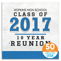 Custom Text Napkins - Class Reunion