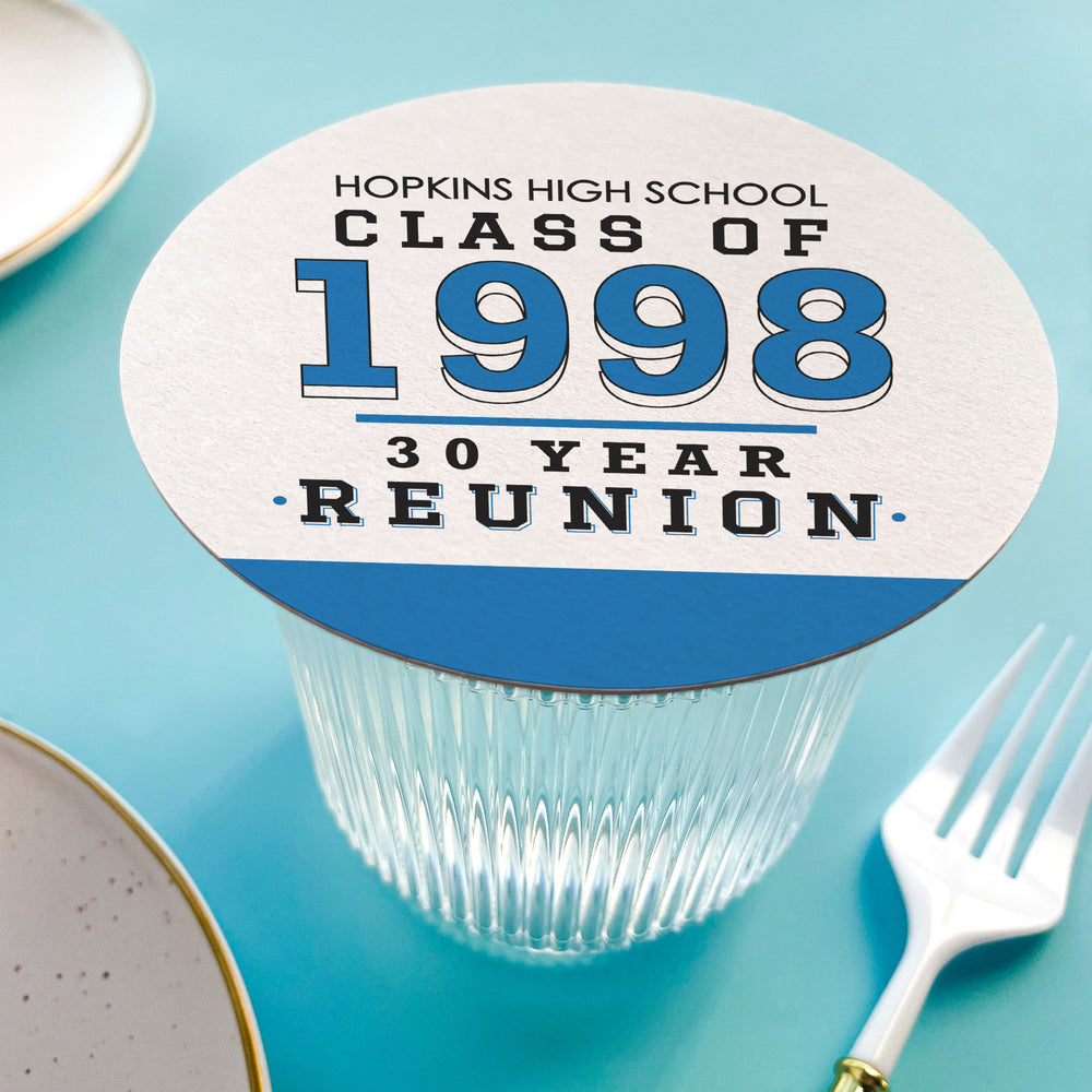 Custom Text Coasters - Class Reunion