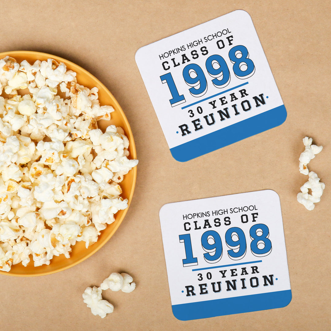 Custom Text Coasters - Class Reunion