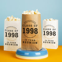 Custom Text Popcorn Bags - Class Reunion