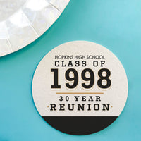 Custom Text Coasters - Class Reunion