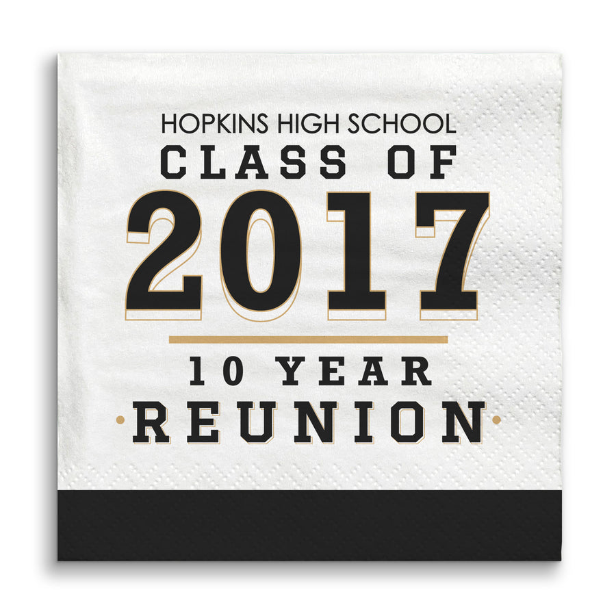 Custom Text Napkins - Class Reunion