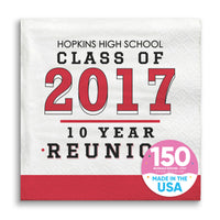 Custom Text Napkins - Class Reunion