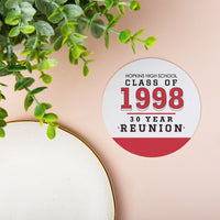Custom Text Coasters - Class Reunion