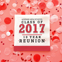 Custom Text Napkins - Class Reunion