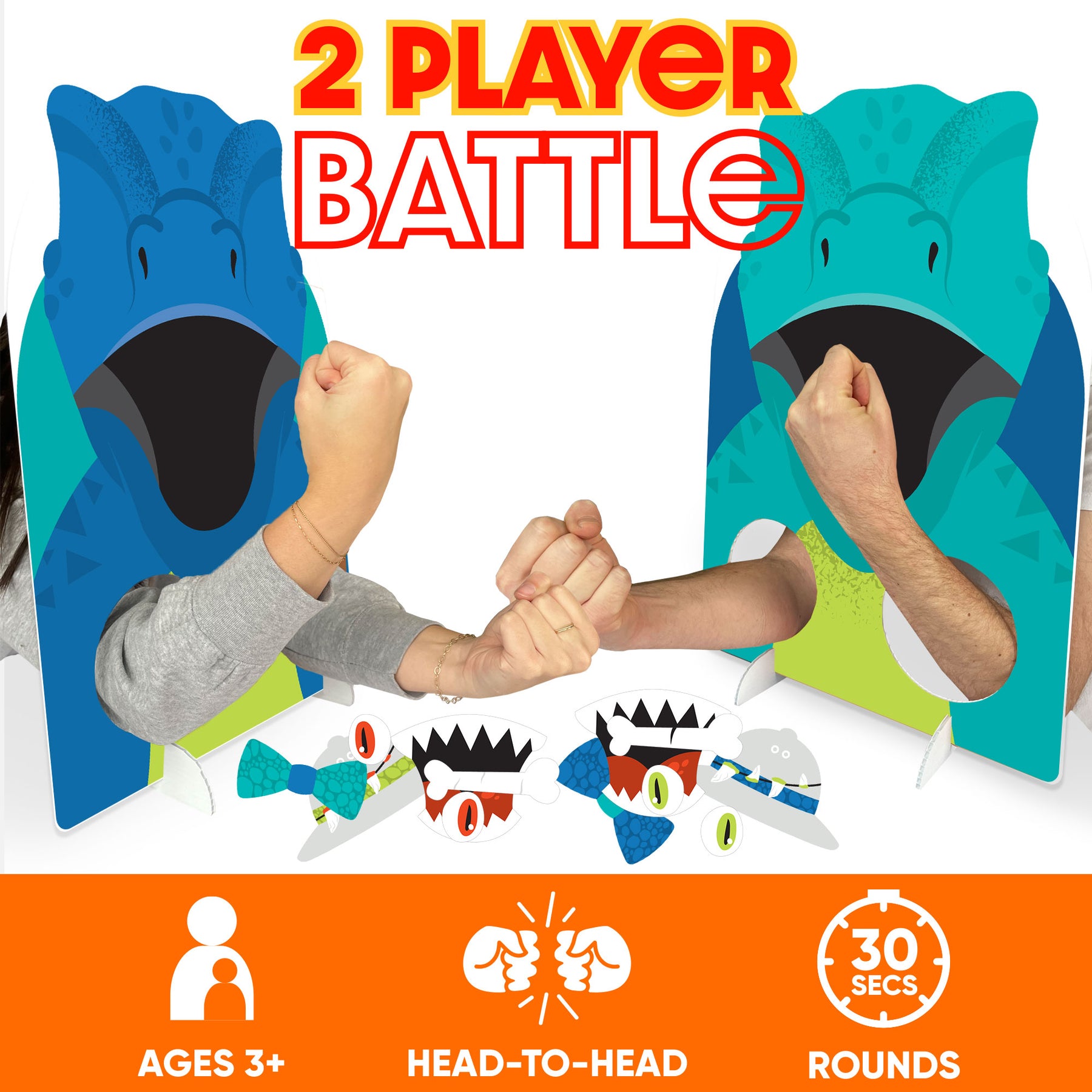 Roar Dinosaur Dino Mite Baby Shower or Birthday Activity 2 Player