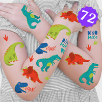 Roar Dinosaur Temporary Tattoos - 72 Ct