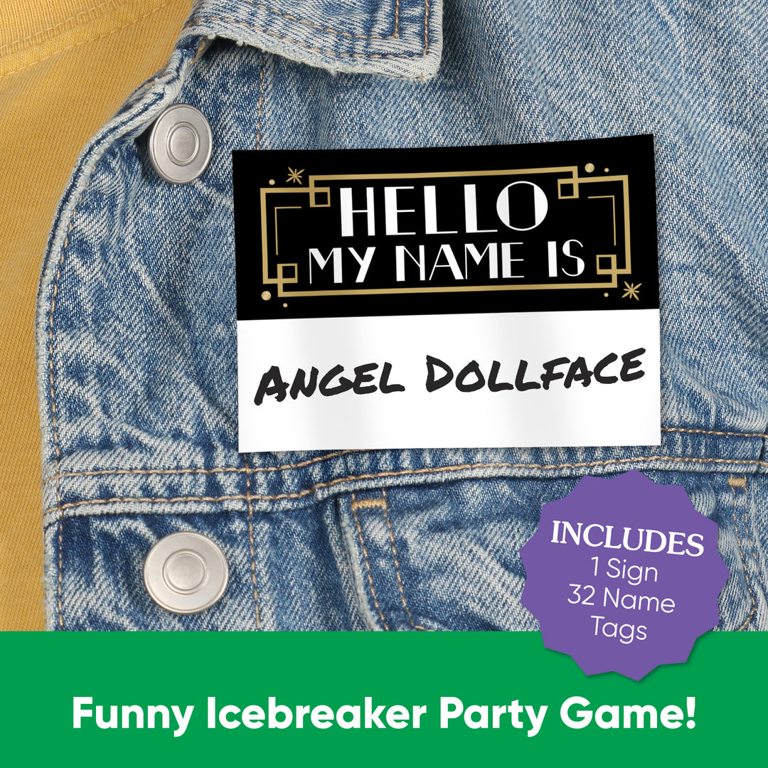 Roaring 20s What's Your Name Party Game