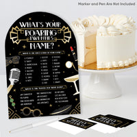 Roaring 20s What's Your Name Party Game