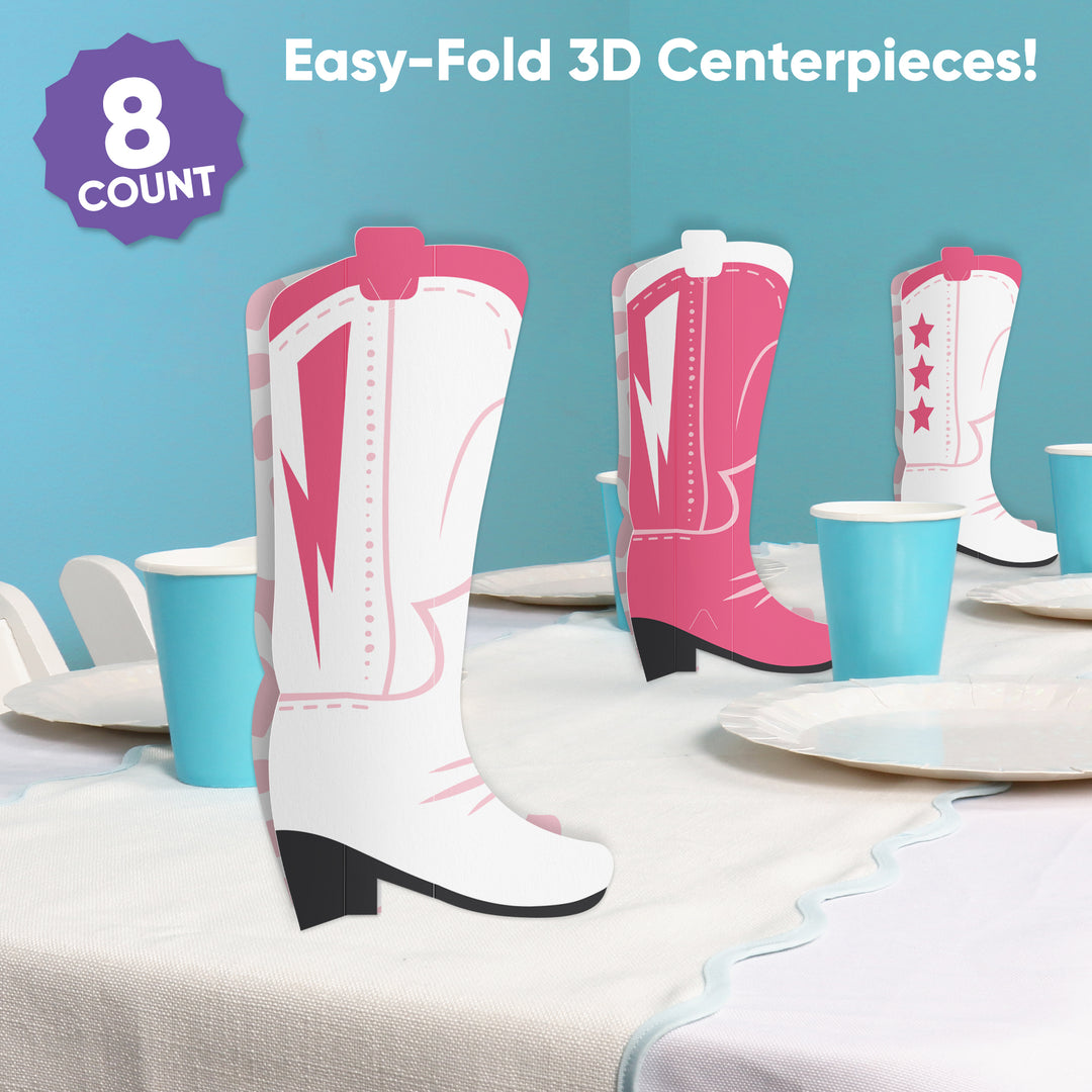 Rodeo Cowgirl 3D Centerpieces - 8 Ct