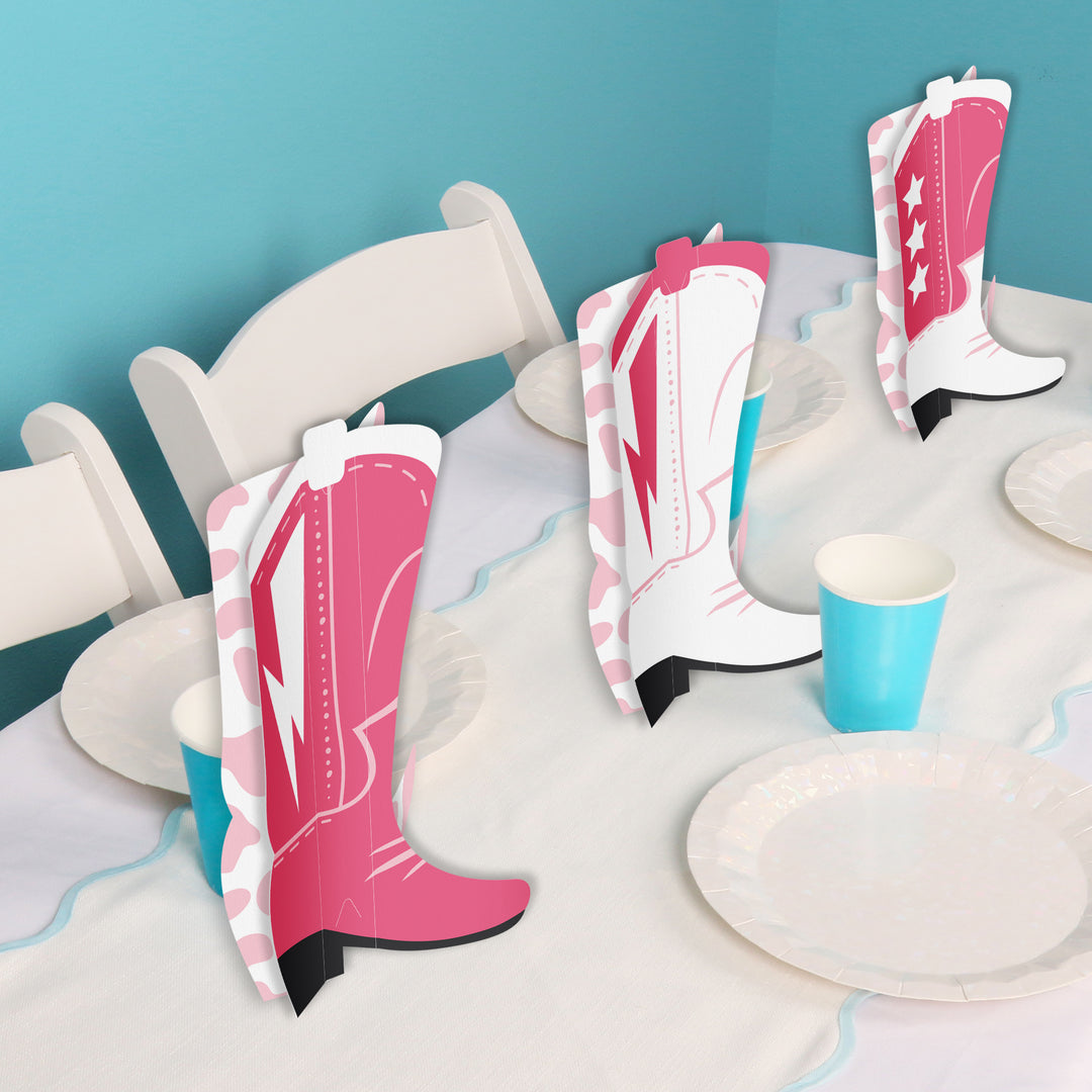 Rodeo Cowgirl 3D Centerpieces - 8 Ct