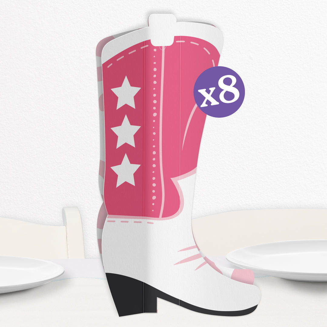 Rodeo Cowgirl 3D Centerpieces - 8 Ct