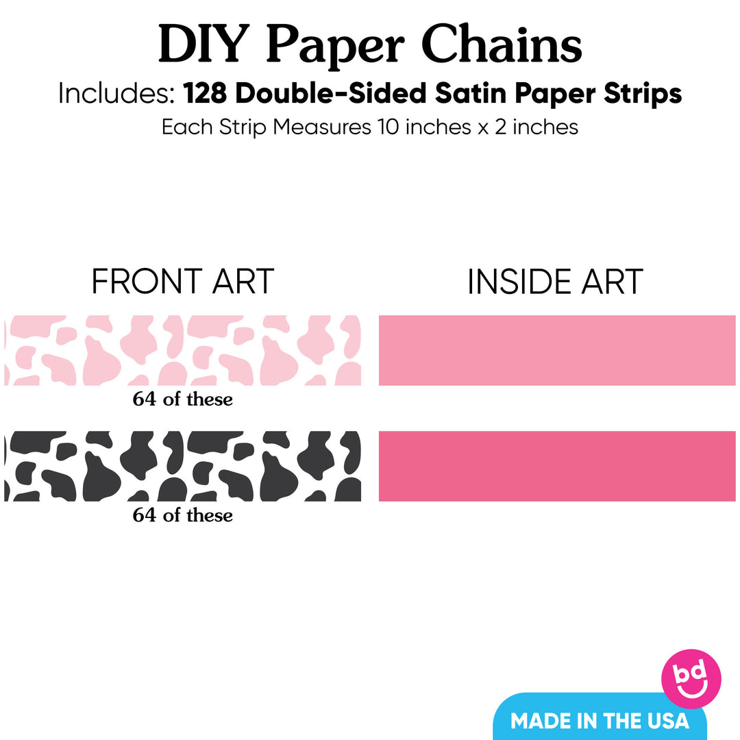 Rodeo Cowgirl DIY Paper Chains - 128 Pc