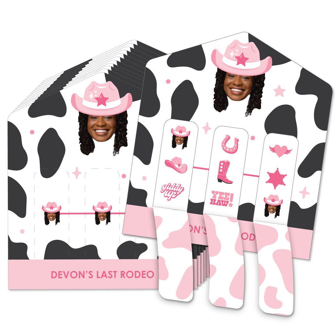 Custom Face Rodeo Cowgirl Pull Tab Game