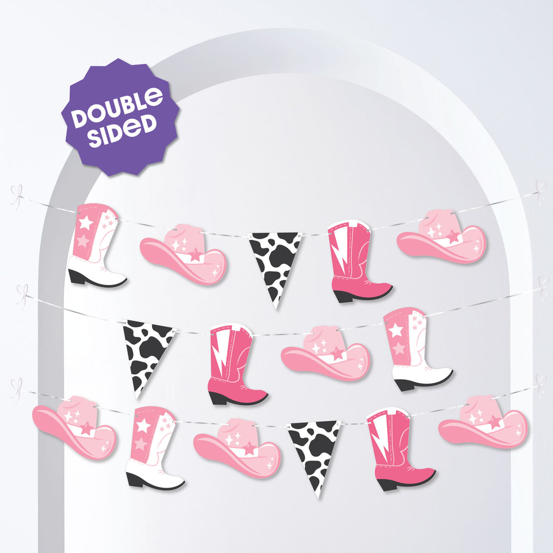 Rodeo Cowgirl Garland Banner - 15 Pc