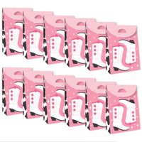 Rodeo Cowgirl - Pink Western Gift Favor Bags - Party Goodie Boxes - Set of 12