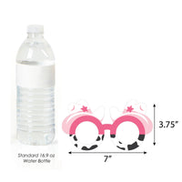 Rodeo Cowgirl Glasses and Masks - Paper Card Stock Pink Western Party Photo Booth Props Kit - 10 Count
