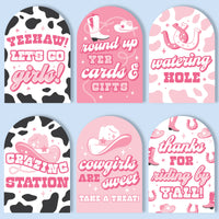 Rodeo Cowgirl Party Signs Set - 6 Ct