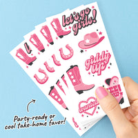 Rodeo Cowgirl Temporary Tattoos - 84 Ct