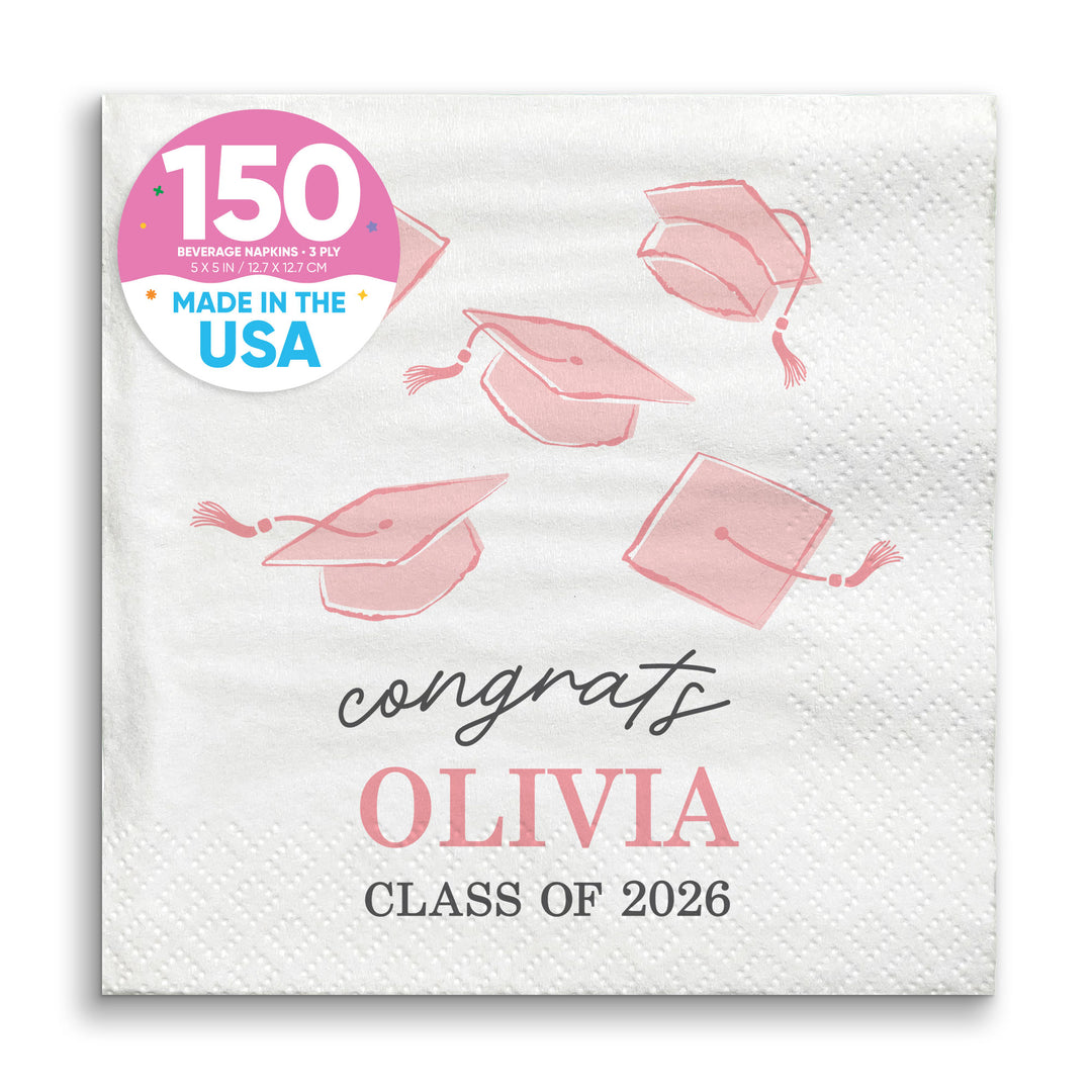 Custom Text - Grad Napkins